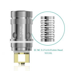 Eleaf EC NC 0.25ohm head 5 pcs Suitable Lyche and Compatible with VW/Bypass/TC-SS/TCR mod