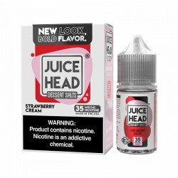 Juice Head Strawberry Cream Dessert Salts E-juice 30ml