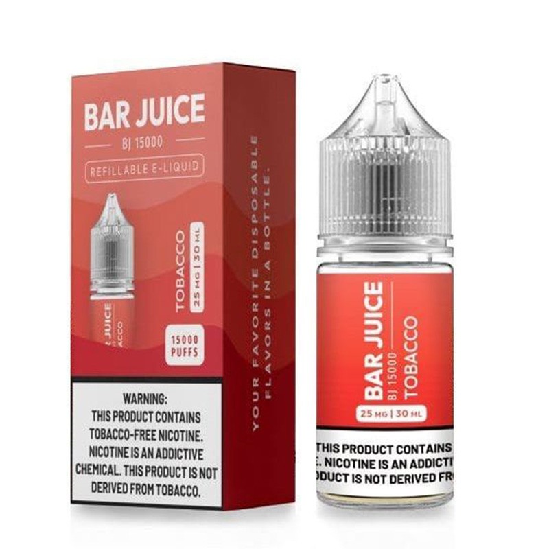 30ml Bar Juice BJ15000 Salt Series Tobacco E-juice