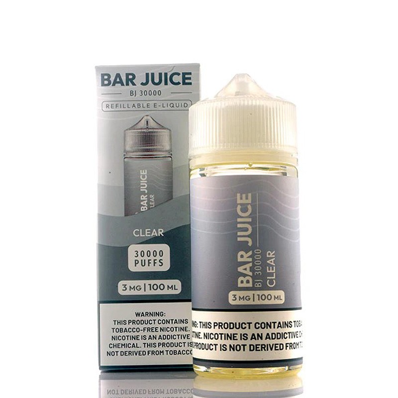 3mg bar juice clear e-juice 100ml