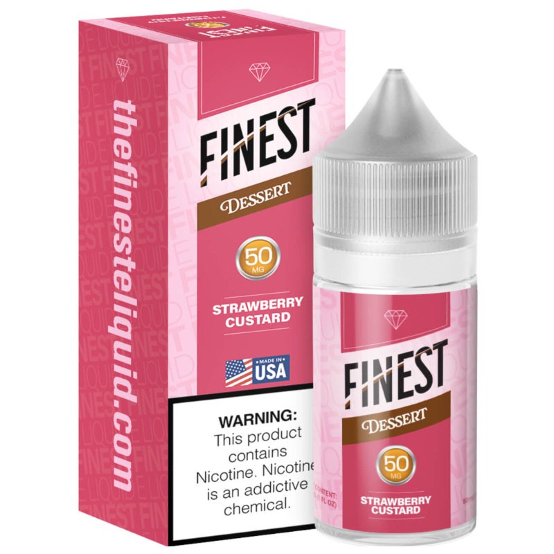 the finest dessert edition strawberry custard nic salt 50mg
