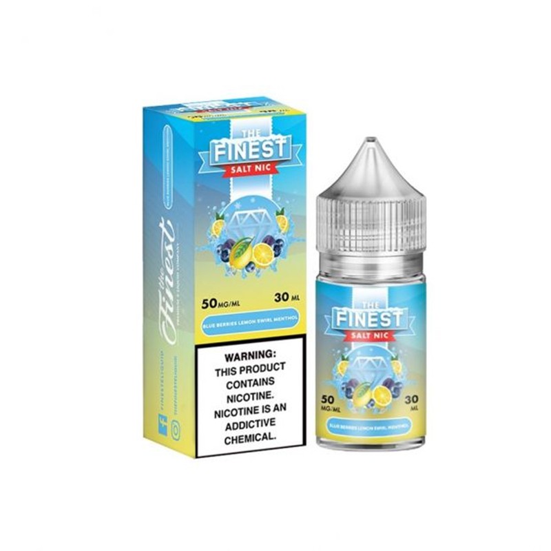50mg finest nic blue-berries lemon swirl menthol e-juice 30ml