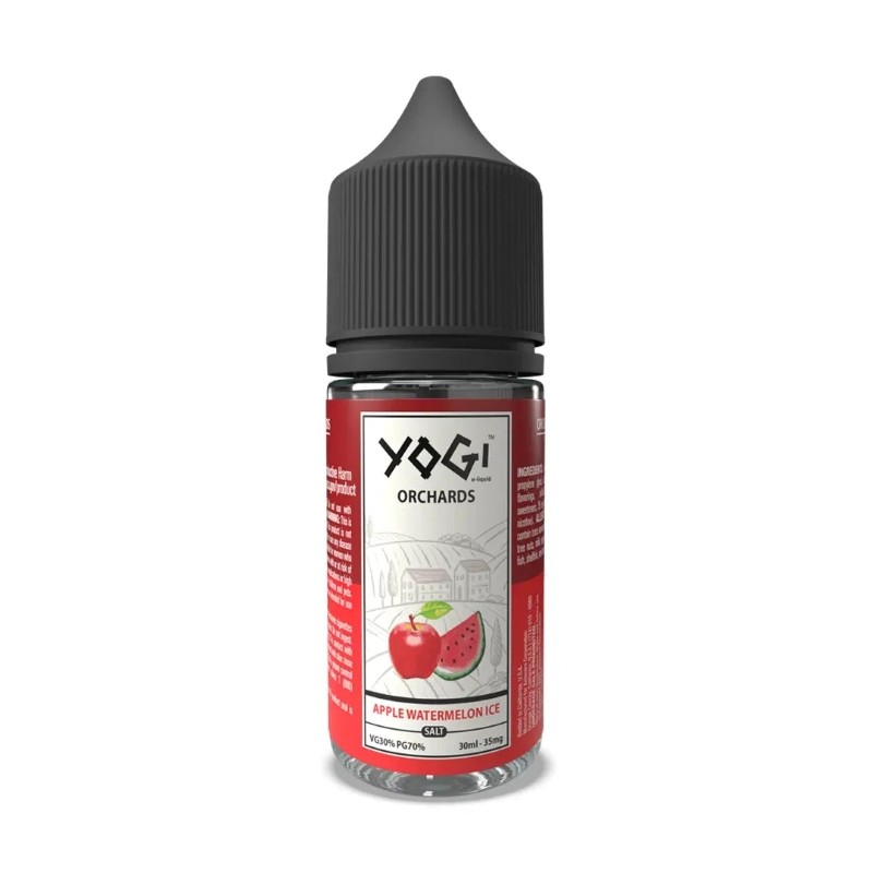 35mg salt apple watermelon ice yogi orchards e-juice 30ml