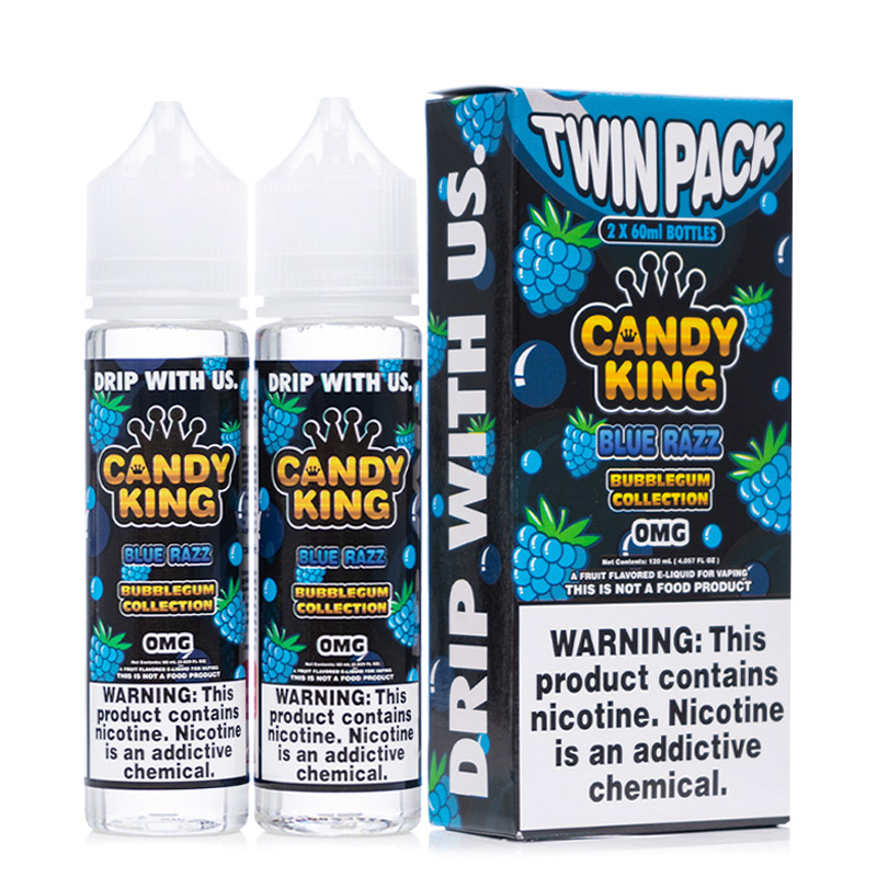 Candy King Blue Razz Bubblegum Collection Twin Pack E-juice 60ml*2